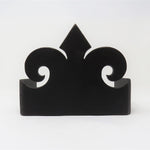 fancy black iron joist hanger beam bracket  with scrolled decorative design