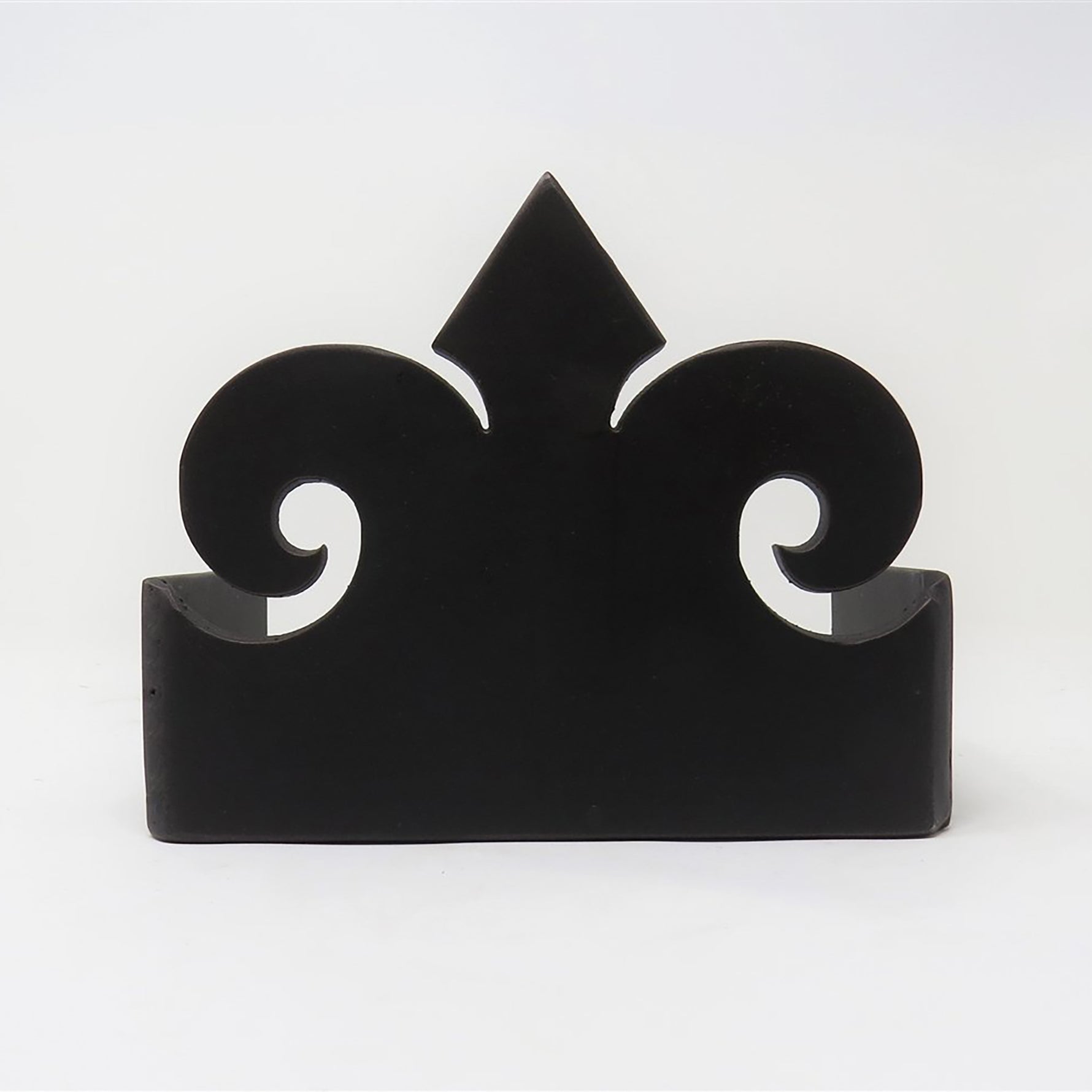 fancy black iron joist hanger beam bracket  with scrolled decorative design