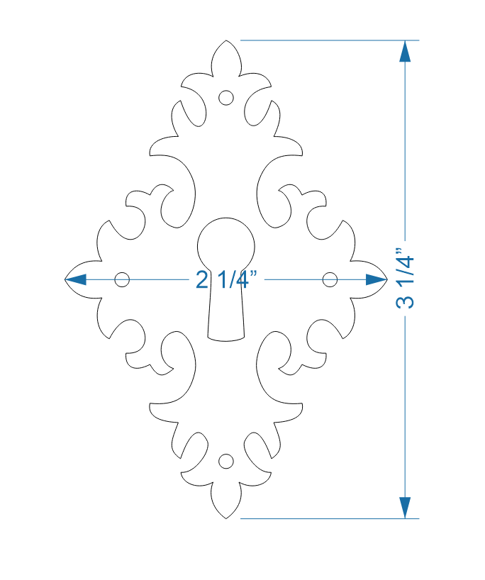 Greek Ionic Escutcheon Plate