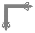 Spanish Mission Iron "L" Plate - Old West Iron