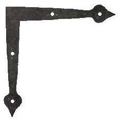 French Country Iron "L" Plate