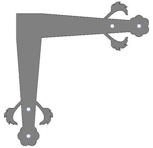 German Castle Iron "L" Plate - Old West Iron