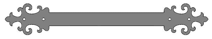 Gothic Cathedral Iron Straight Strap