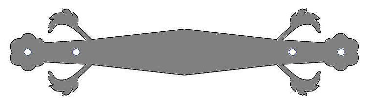 German Castle Iron Straight Strap