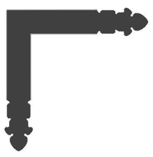 Spanish Cathedral Iron "L" Strap - Old West Iron