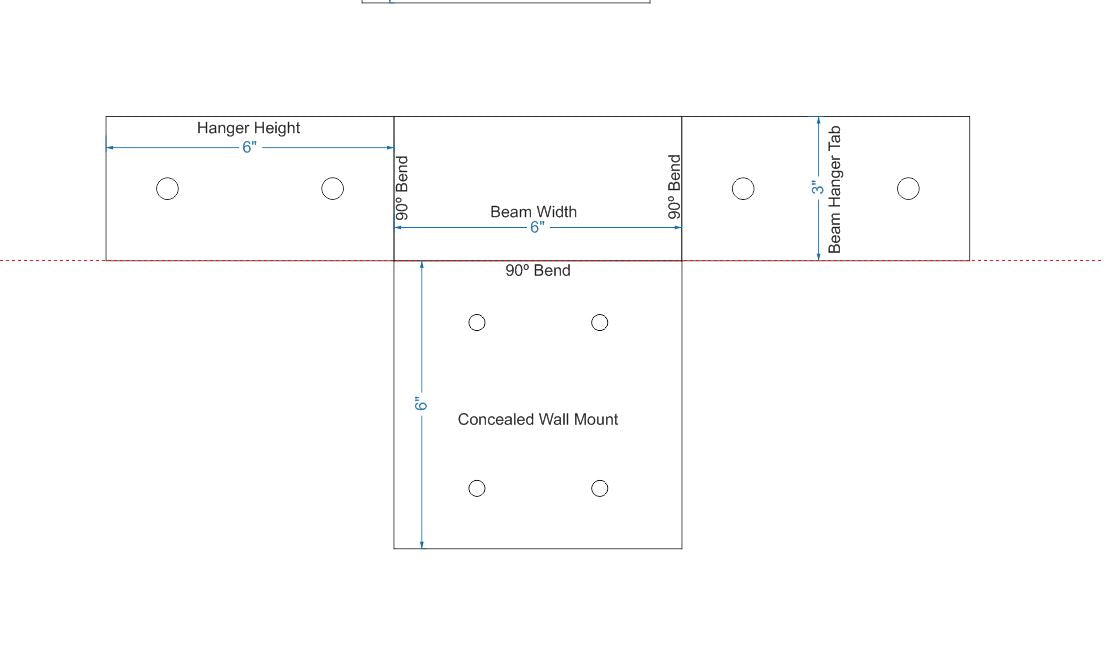 Plain Straight Iron Joist Hanger