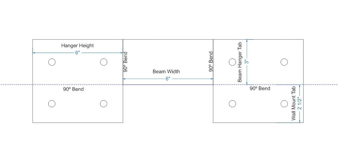 Plain Straight Iron Joist Hanger