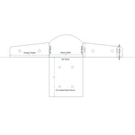 Hangar à poutres en fer à cuillère