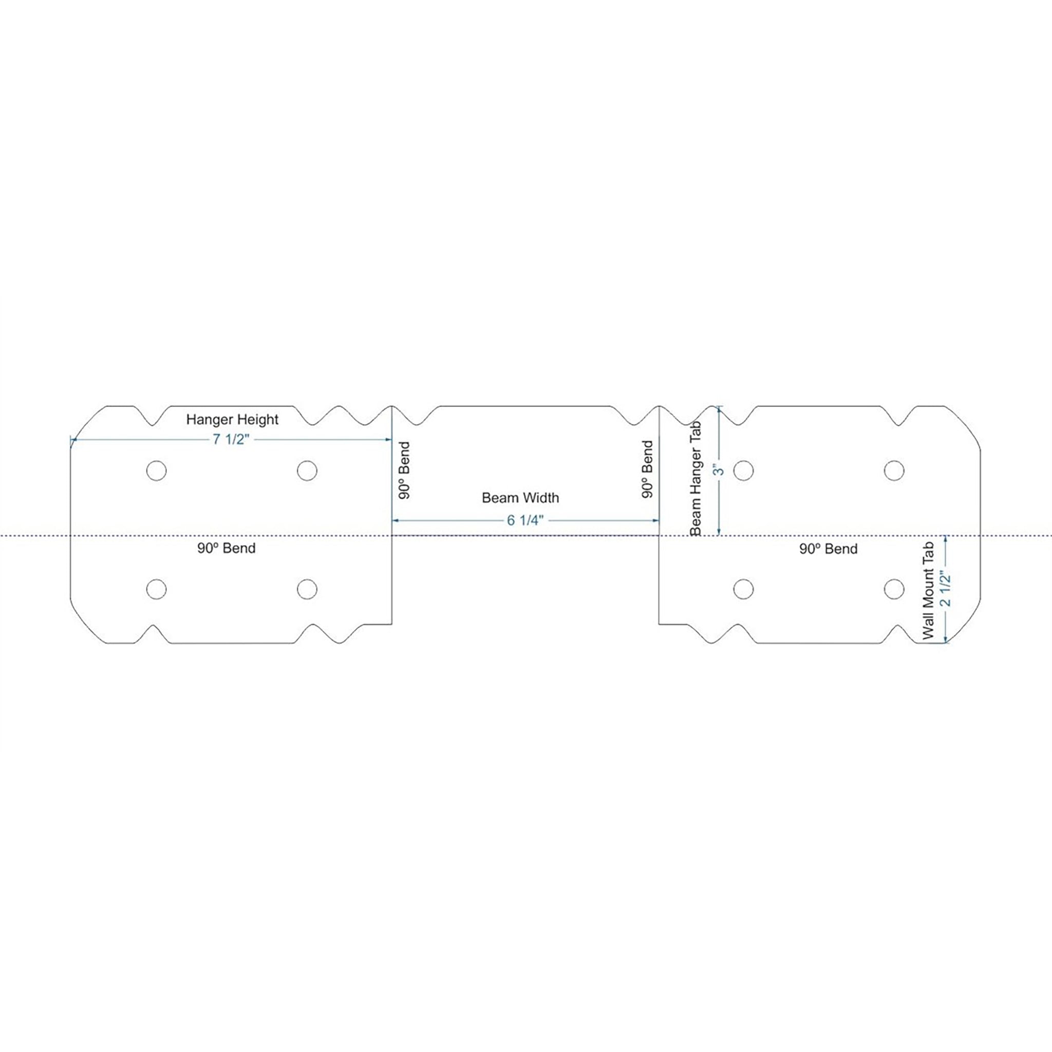Colgador de viguetas Art Deco