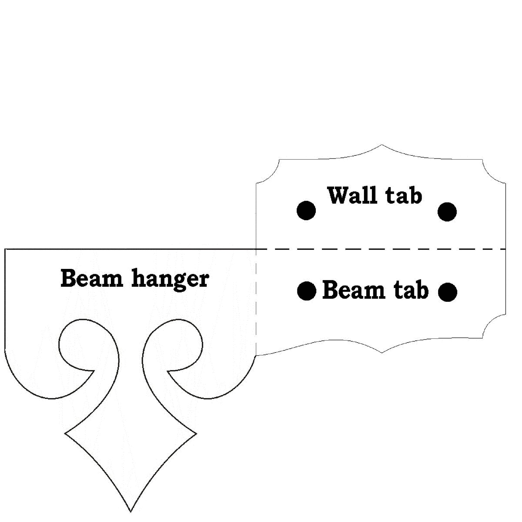 Baroque Iron Joist Hanger