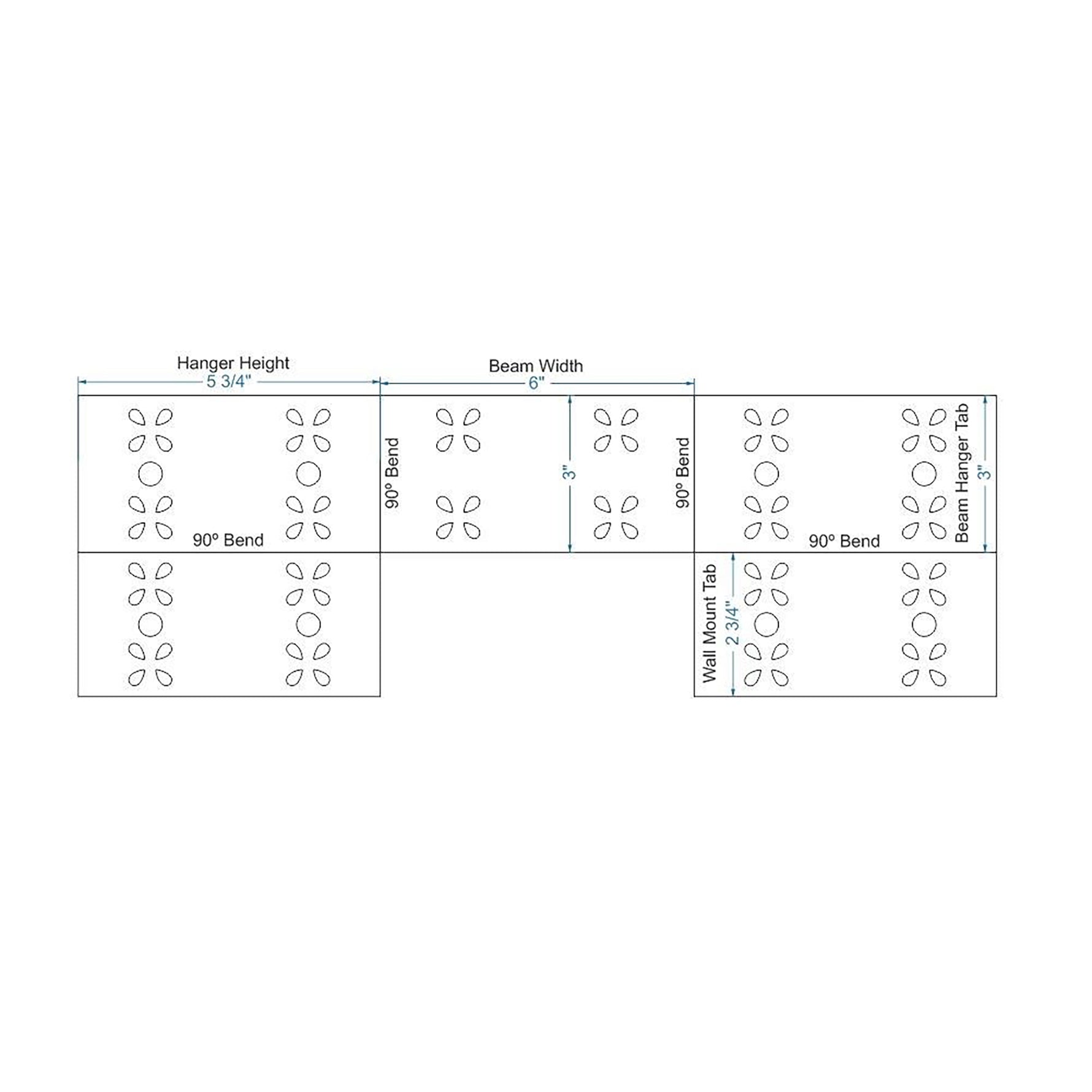 Perchero de viguetas de hierro Shabby Chic