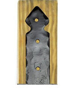Rustic Iron Faux Post Base Brackets & Reinforcement Braces Post Base