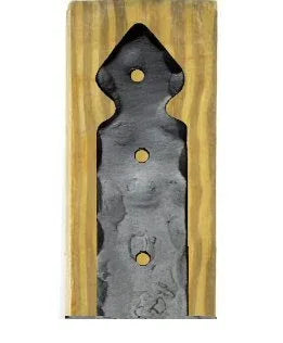Rustic Iron J-Hook Post Base - Old West Iron