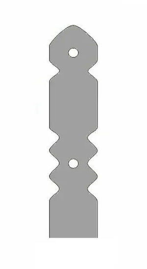 Art Deco Iron Faux Post Base - Old West Iron