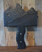 WCS-T-Teton-D Double Layer Mountian Iron Thru Saddle