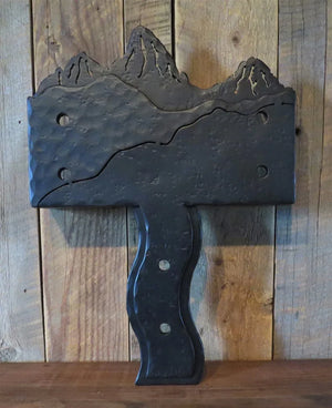 Double Layer Mountain Iron Thru Saddle - Old West Iron