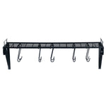 Wall Mounted Pots and Pans Rack with 10 Hooks Kitchen Accessory