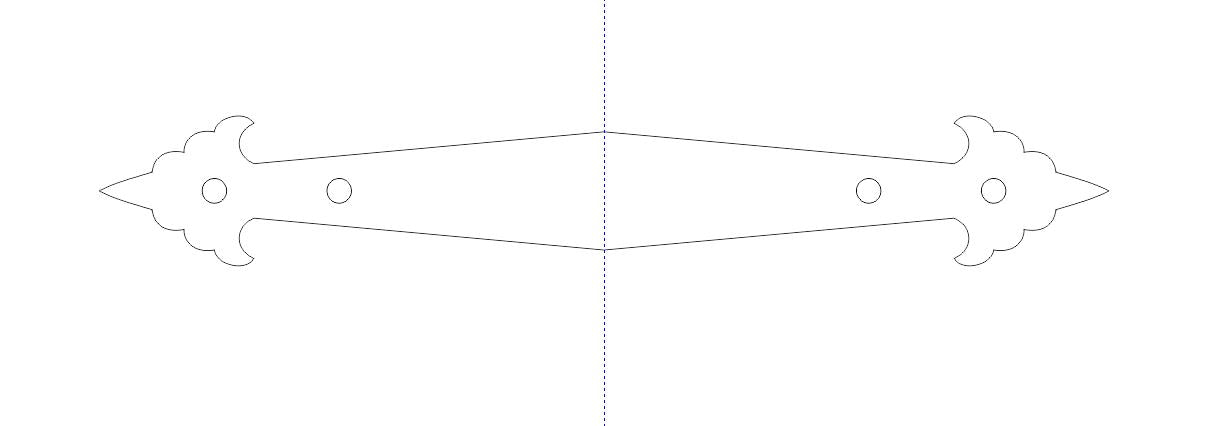 Early American Iron Angle Brace