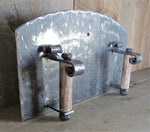 hammered iron pizza oven door spanish style pizza oven door with scrolled handles