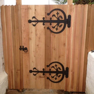 XL German Castle Iron Faux Hinge Strap - Old West Iron