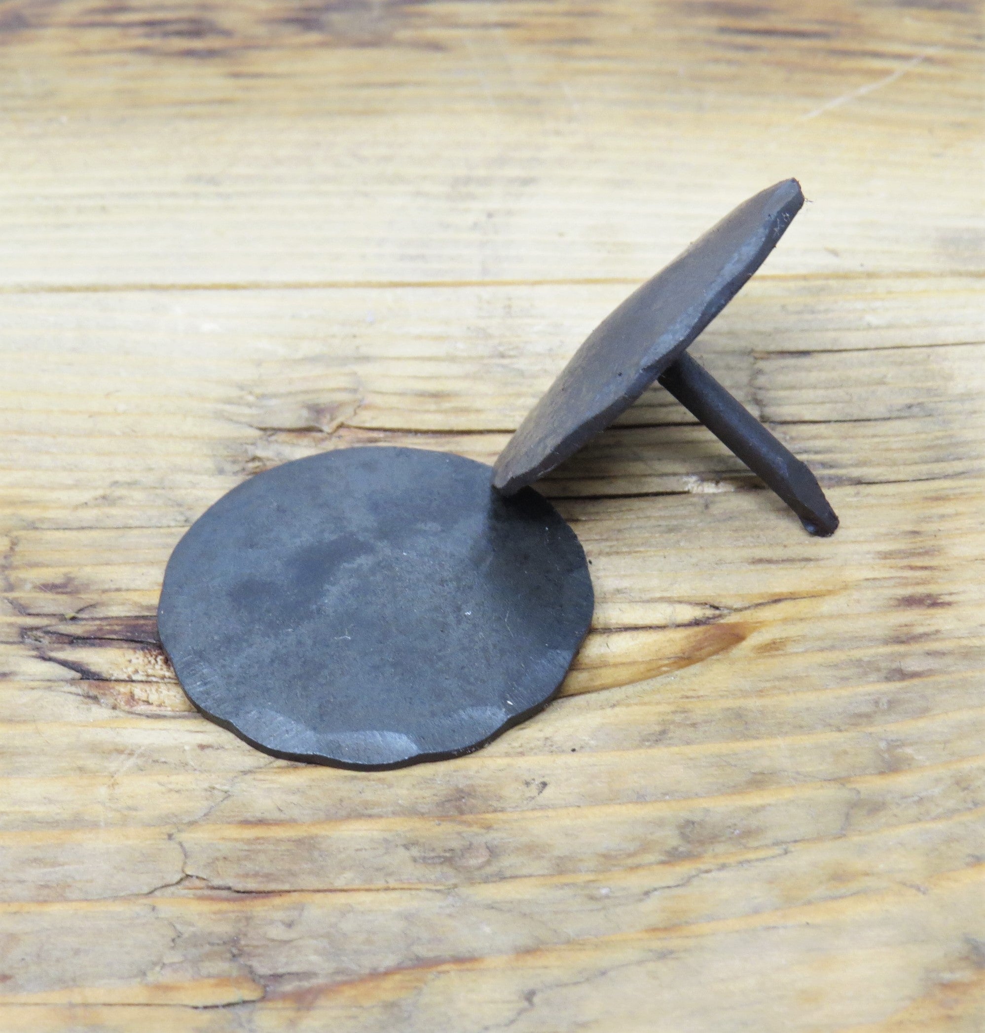 1 1/2" Round Hammered Edge Clavo / Decorative Nail Head