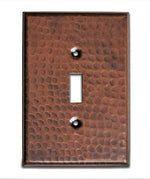 Solid Copper Hammered Switch Plate Cover Switch Plates & Outlet Covers