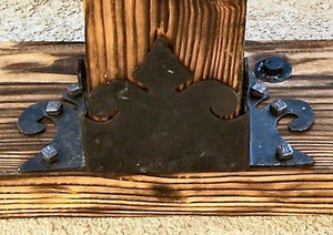 Romanesque Iron Joist Hanger – Hand-Forged Heavy Duty Beam Bracket - Old West Iron