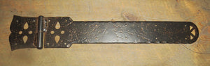 Shabby Chic Wrought Iron XL Functioning Hinge Strap - Old West Iron