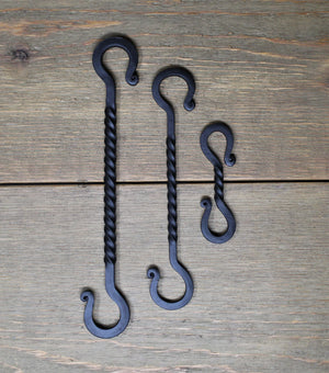 Long Twisted S-Hook - Old West Iron