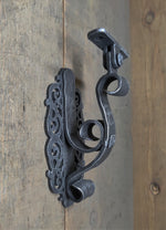 wrought iron patina on gothic cathedral handrail bracket