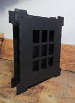 Ensemble porte et gril Speakeasy néo-classique en fer