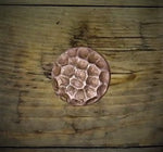 1/4" dia x 2 9/16" length x 3/4" head Hammered Round Copper Bolt