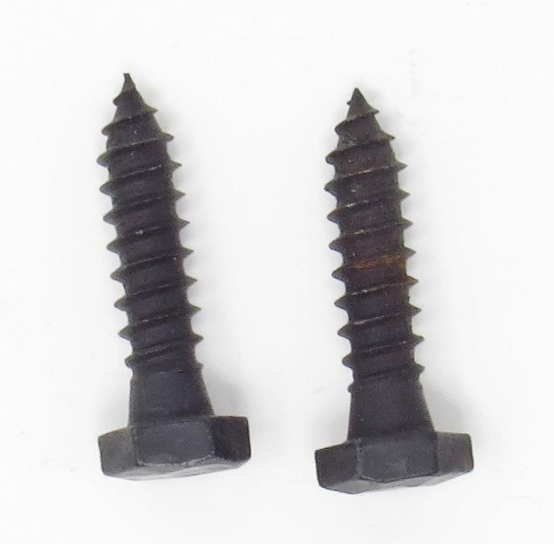 a profile view of basic hex lag screws, showing the shank used on our flower head lags.