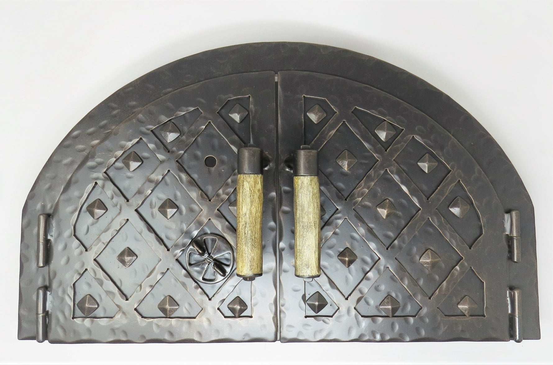 Custom French Country Arched Hinged Pizza Oven Door