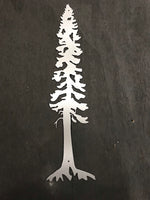 Metal Pine Tree Wall Art