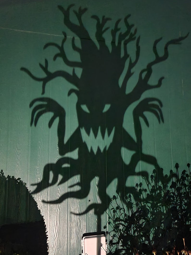 Spooky Tree Metal Cut Out Holiday Ornaments Halloween