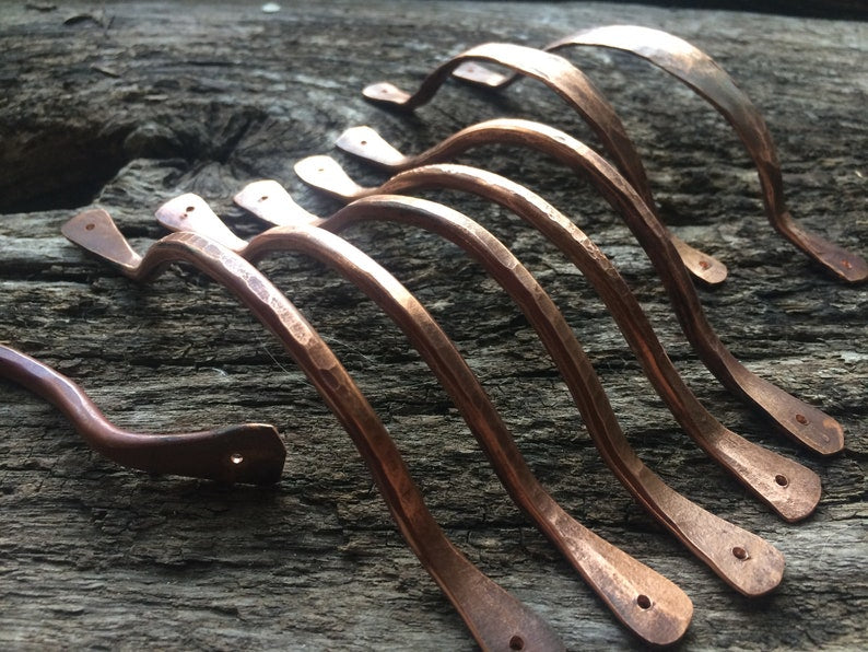 Delicate Solid Copper Drawer Pulls Door Hardware