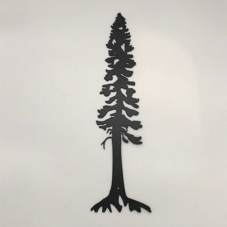 Metal Pine Tree Wall Art