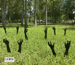 Zombie Hands Metal Yard Stakes Holiday Ornaments Halloween