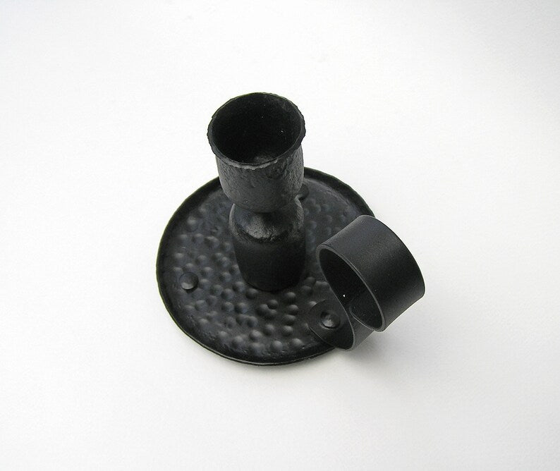 Black Forged Candle Holder Candles