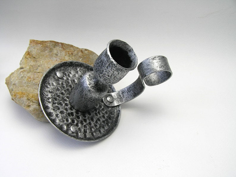 Black Forged Candle Holder Candles