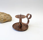 Copper Candle Holder With Bowl Candles