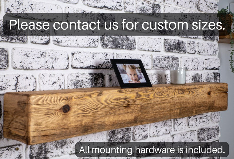 Rustic Fireplace Mantel