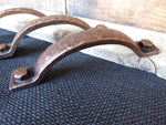 Antique Copper Hammered Metal Handle Door Hardware
