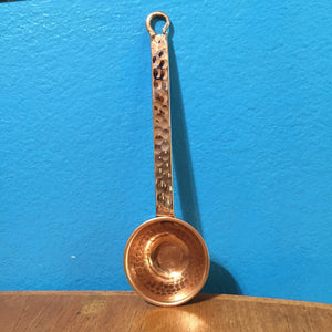 Hammered Copper 1oz Coffee Scoop - Old West Iron