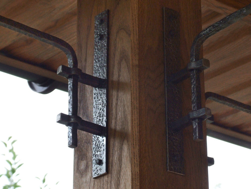 Hand forged metal plant hanger storage organization Decorative indoor – Old  West Iron