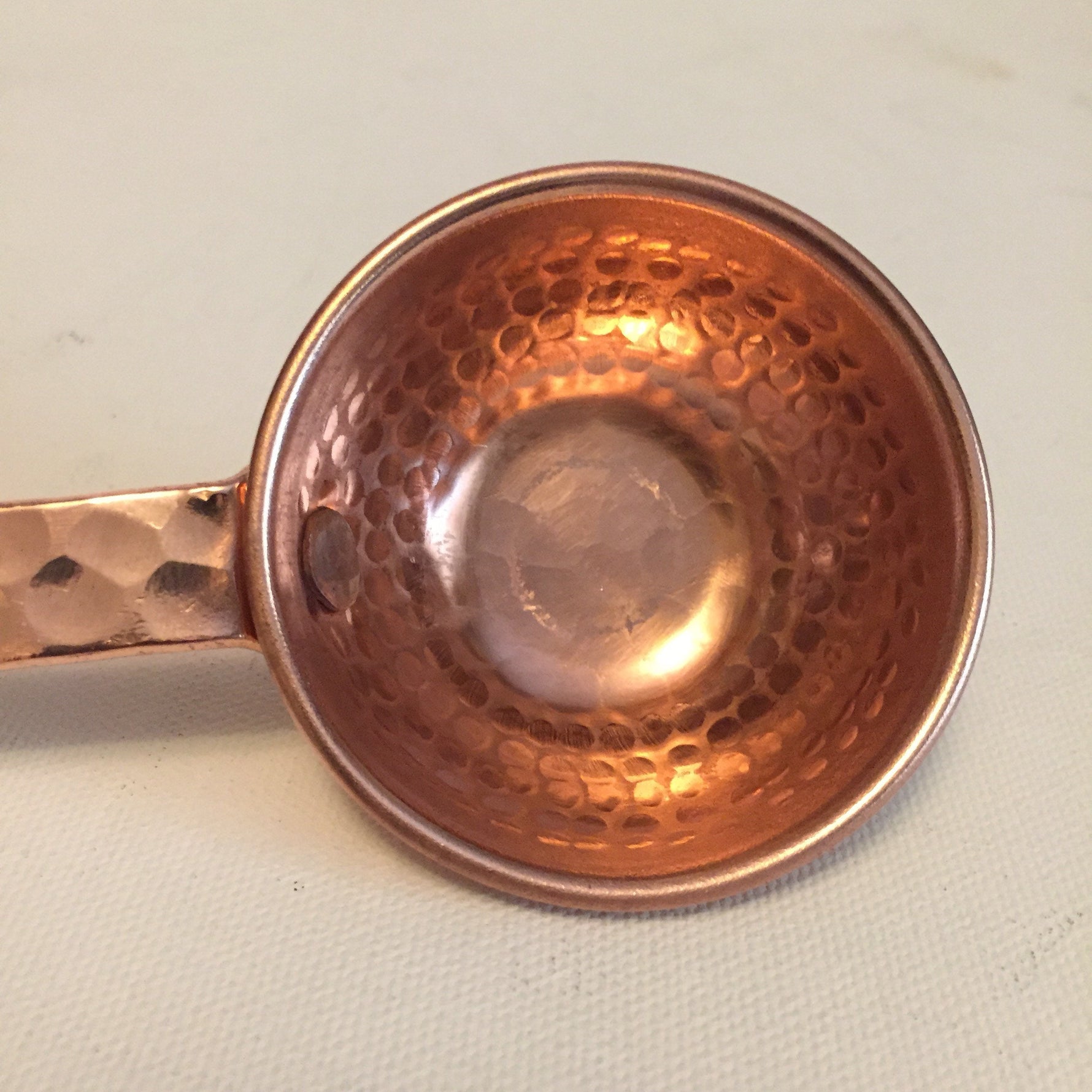 Hammered Copper 1oz Coffee Scoop Kitchen Accessories