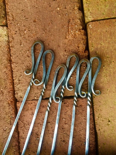 Metal Shish Kabob Skewer Set Home Accessary