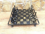 Hand Forged Chess Board Board Games Gift