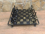 Hand Forged Chess Board Board Games Gift